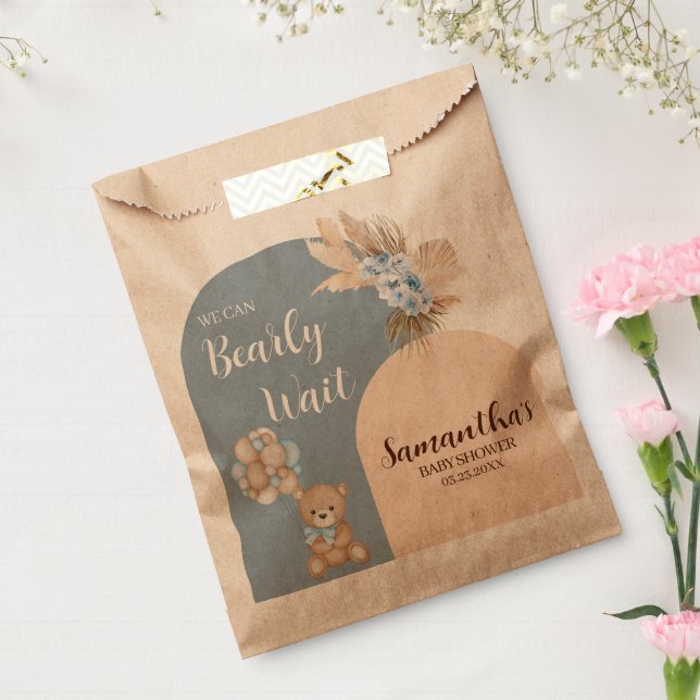 Wir können frühzeitig abwarten Boy Kraft Gefälligk Geschenktütchen (Versiegelt)