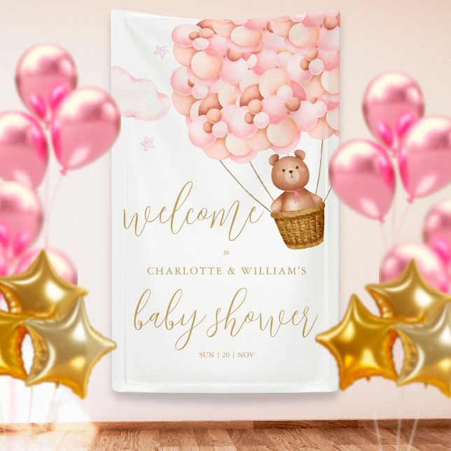 Wir können frühzeitig abwarten Pink Girl Baby Dusc Banner (Von Creator hochgeladen)