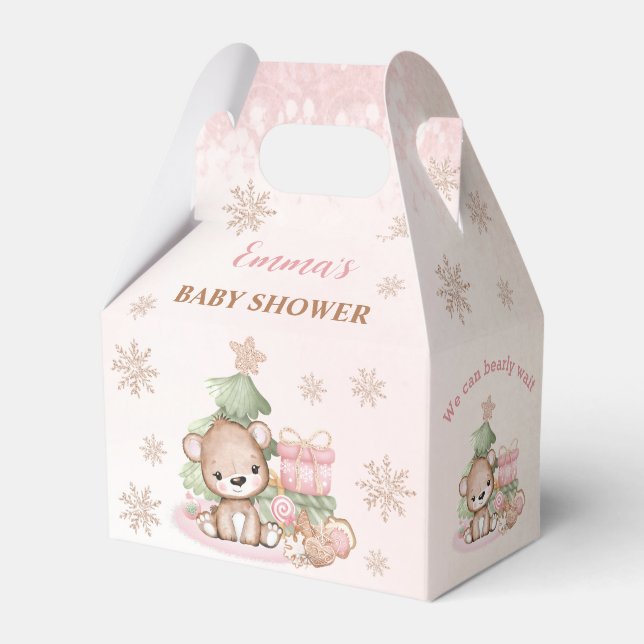 Wir können frühzeitig abwarten Weihnachts-Baby-Dus Geschenkschachtel (Vorderseite)