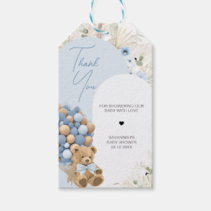 Wir können frühzeitig auf Blue Baby Shower Fevor T Geschenkanhänger