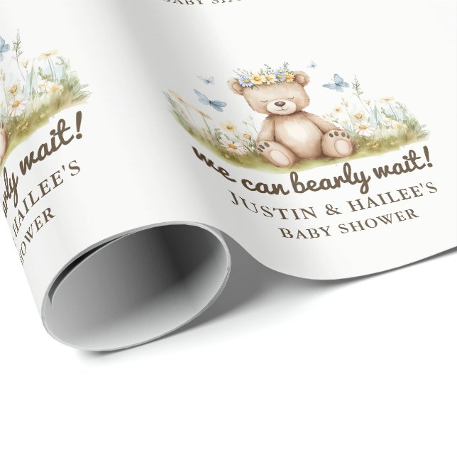 Wir können frühzeitig auf die Babydusche der Wildb Geschenkpapier (Rolleneckpunkt)