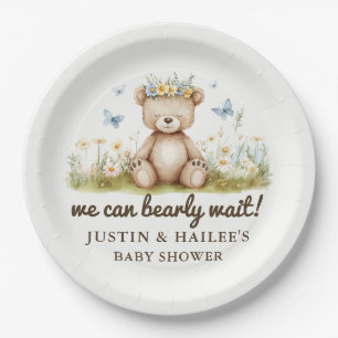 Wir können frühzeitig auf die Babydusche der Wildb Pappteller