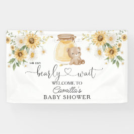 Wir können frühzeitig auf die Babydusche des Honey Banner