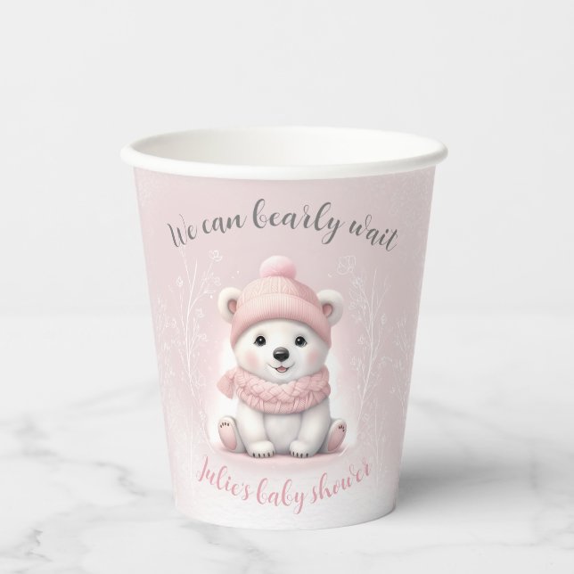 Wir können frühzeitig auf die Babydusche des Polar Pappbecher (Vorderseite)