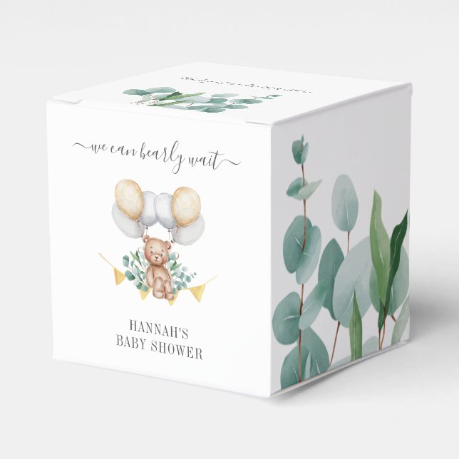 Wir können frühzeitig auf die Bear Baby Dusche war Geschenkschachtel (Vorderseite)
