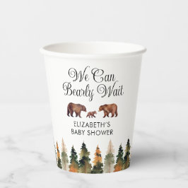 Wir können frühzeitig auf die Herbstdusche warten Pappbecher