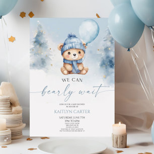 Wir können frühzeitig auf die Teddy Bear Babydusch Einladung