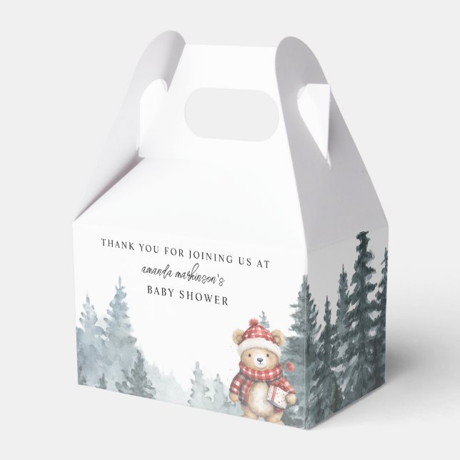 Wir können frühzeitig auf die Winter Baby-Dusche w Geschenkschachtel (Vorderseite)