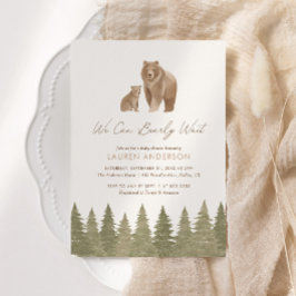Wir können frühzeitig auf die Woodland Babydusche  Einladung