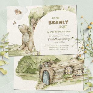 Wir können frühzeitig auf die Woodland Babydusche  Einladung