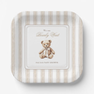 Wir können frühzeitig auf eine elegante Babydusche Pappteller