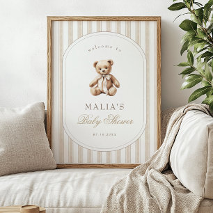 Wir können frühzeitig auf eine elegante Babydusche Poster