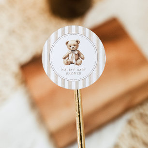 Wir können frühzeitig auf eine elegante Babyduschk Runder Aufkleber