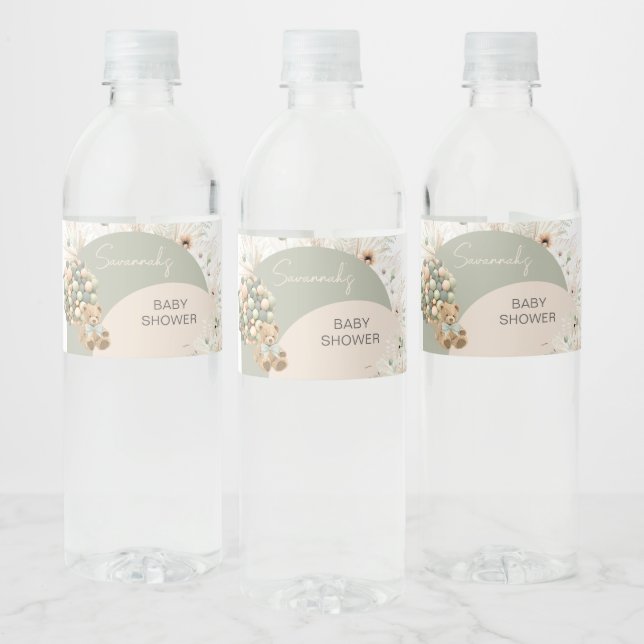 Wir können frühzeitig auf eine grüne Babydusche wa (Flaschen)