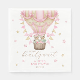 Wir können frühzeitig auf eine kleine Babydusche w Serviette