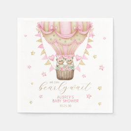 Wir können frühzeitig auf eine kleine Babydusche w Serviette