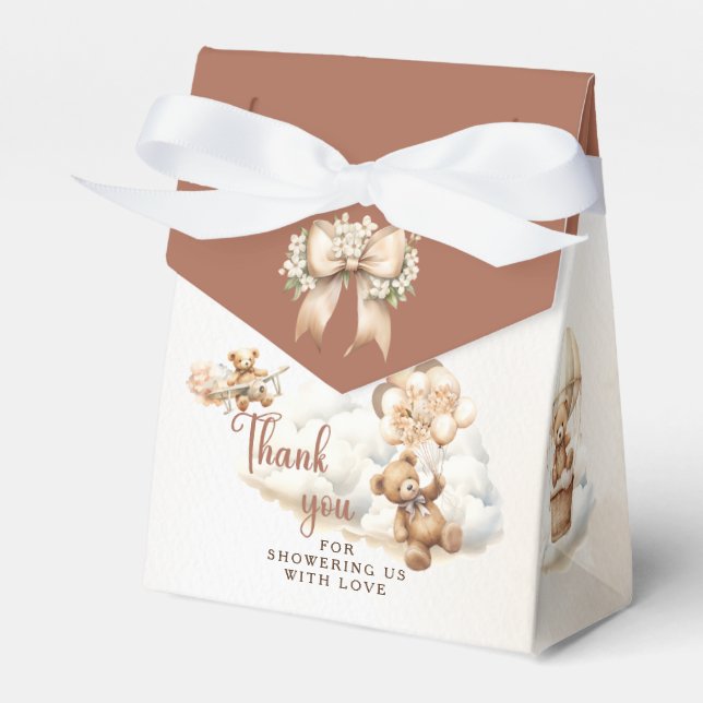 Wir können frühzeitig auf eine neutrale Babydusche Geschenkschachtel (Vorderseite)