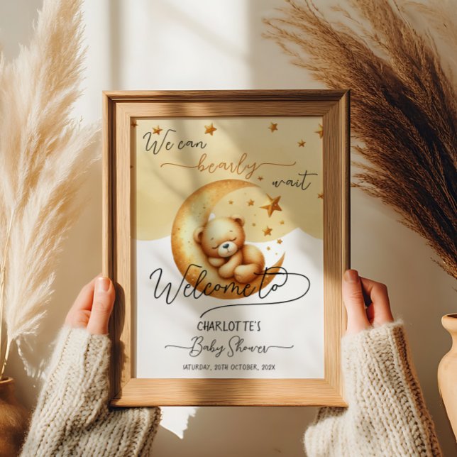 Wir können frühzeitig auf eine Niedliche Bear Baby Poster (Von Creator hochgeladen)