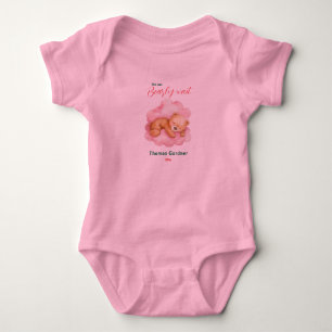 Wir können frühzeitig auf eine Niedliche Bear Baby Strampler