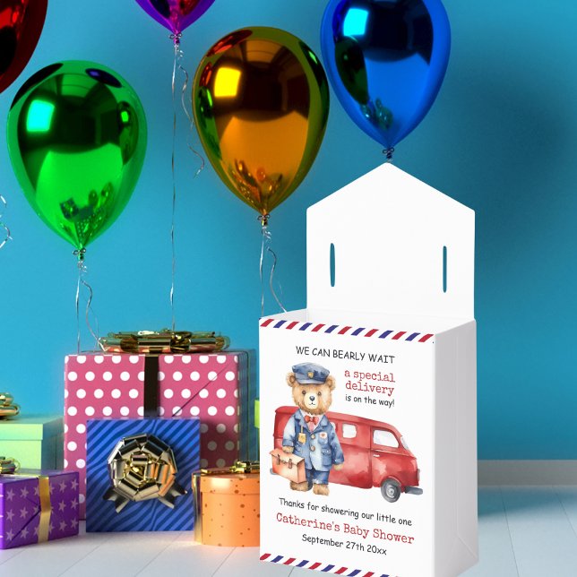 Wir können frühzeitig auf eine spezielle Babydusch Geschenkschachtel (Von Creator hochgeladen)
