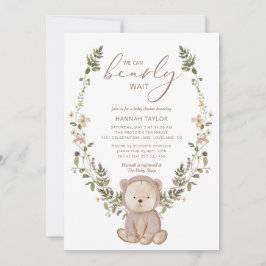 Wir können frühzeitig auf eine Teddy Bear Baby Dus Einladung