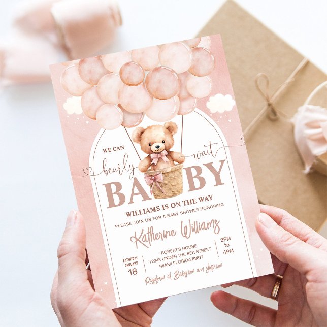 Wir können frühzeitig auf eine Teddy Bear Baby Dus Einladung (Von Creator hochgeladen)