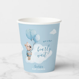 Wir können frühzeitig auf eine Teddy Bear Baby Dus Pappbecher