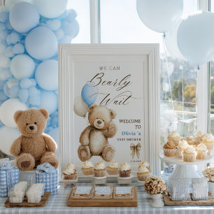 Wir können frühzeitig auf eine Teddy Bear Baby Dus Poster
