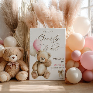 Wir können frühzeitig auf eine Teddy Bear Baby Dus Poster