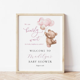 Wir können frühzeitig auf eine Teddy Bear Baby Dus Poster