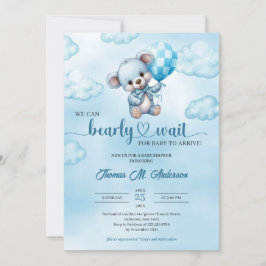 Wir können frühzeitig auf Teddy Bär Babydusche war Einladung