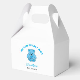 Wir können frühzeitig Baby Dusche Blue Teddy Bären Geschenkschachtel