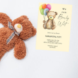 Wir können frühzeitig Babydusche warten Einladung