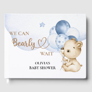 Wir können frühzeitig Babydusche warten Gästebuch