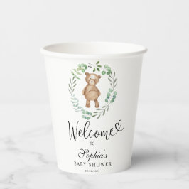 Wir können frühzeitig Babydusche warten Pappbecher