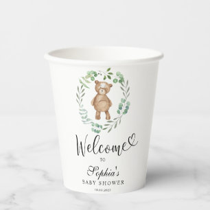 Wir können frühzeitig Babydusche warten Pappbecher