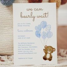 Wir können frühzeitig die Babydusche des Teddy Bär