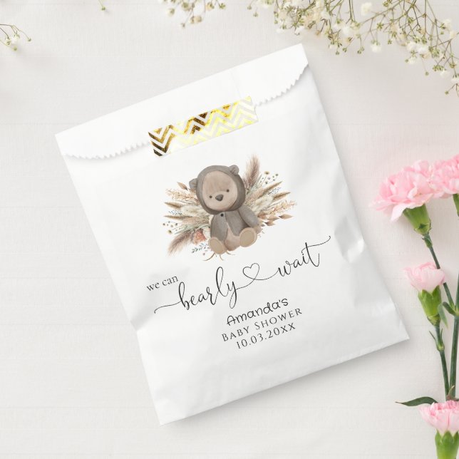 Wir können frühzeitig die Boho Bear Baby Dusche ab Geschenktütchen (Versiegelt)