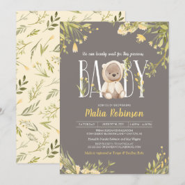 Wir können frühzeitig die gelbe Teddy Bear Babydus Einladung