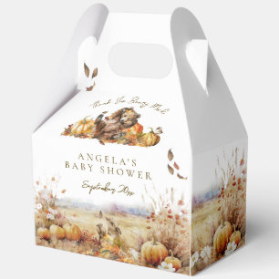 Wir können frühzeitig die Herbstwald-Babydusche ab Geschenkschachtel