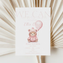 Wir können frühzeitig die Pink Bear Girl Babydusch