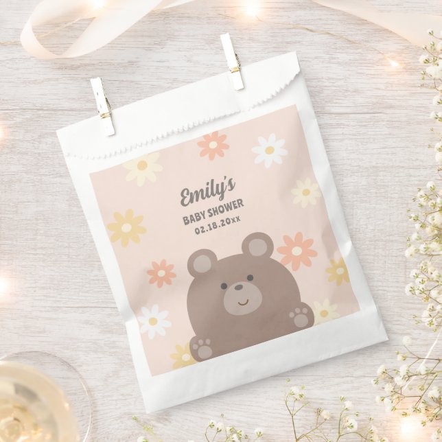 Wir können frühzeitig die Pink Daisies Girl Baby D Geschenktütchen (Ausgeschnitten)
