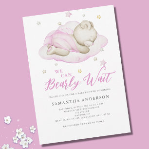 Wir können frühzeitig die Pink Girl Baby Dusche ab Einladung