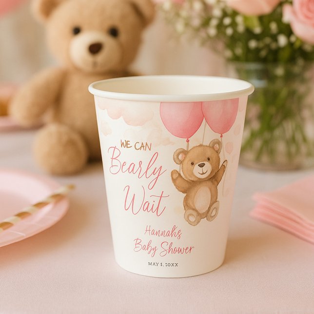 Wir können frühzeitig die Pink Girl Baby Dusche ab Pappbecher (Von Creator hochgeladen)