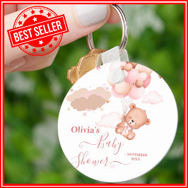Wir können frühzeitig die Pink Pooh Bear Babydusch Schlüsselanhänger