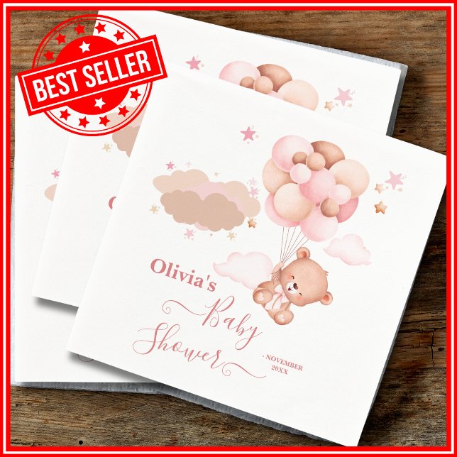 Wir können frühzeitig die Pink Pooh Bear Babydusch Serviette (Von Creator hochgeladen)