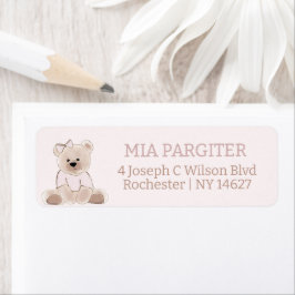 Wir können frühzeitig die Teddy Bear Pink Babydusc