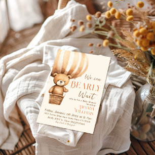 Wir können frühzeitig eine Beige-Babydusche abwart Einladung