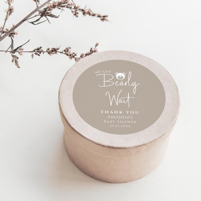 Wir können frühzeitig eine moderne Minimalistische Runder Aufkleber (Von Creator hochgeladen)