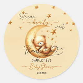 Wir können frühzeitig eine Niedliche Baby Bear Bab Runder Aufkleber